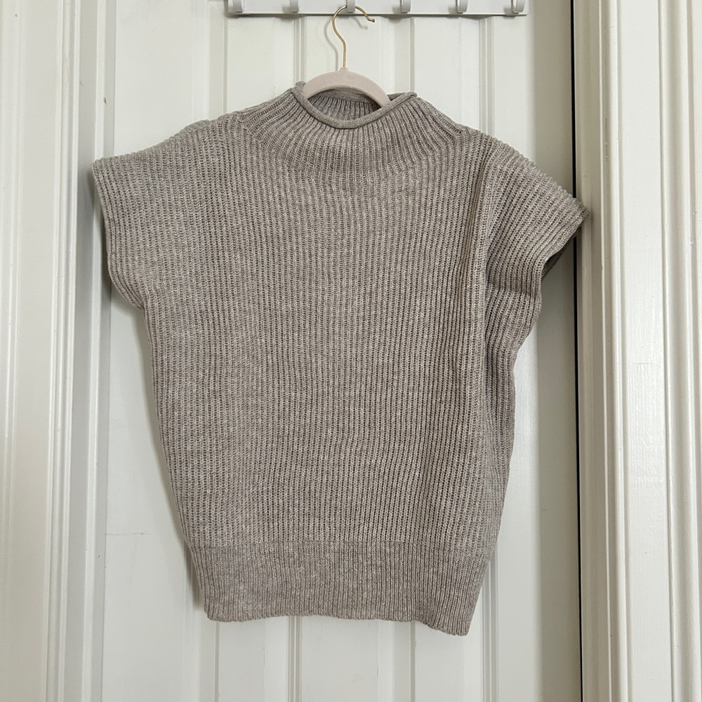 Zenana Outfitters Taupe Turtleneck Sweater